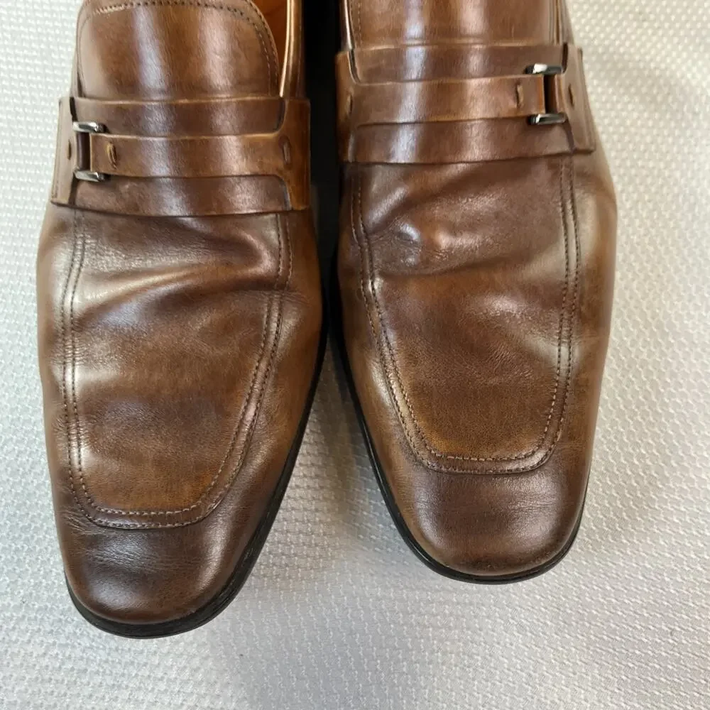 Magnanni for Neiman Marcus‎ Cognac Loafers size 8.5 (4197)